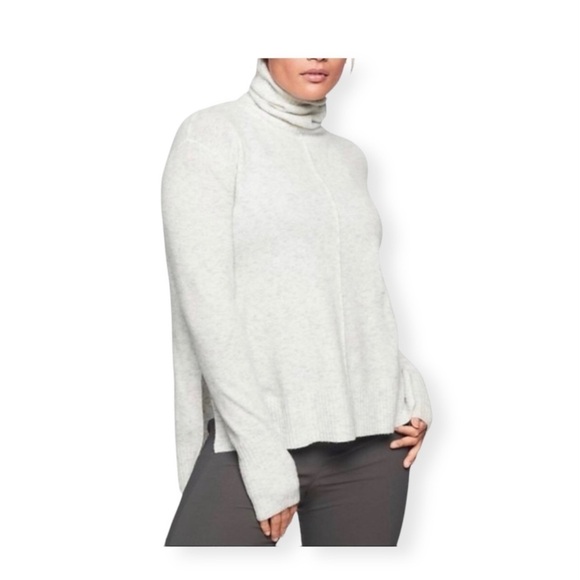 Athleta Transit Merino Wool Blend Turtleneck Sweater. - Picture 1 of 13